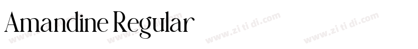 Amandine Regular字体转换